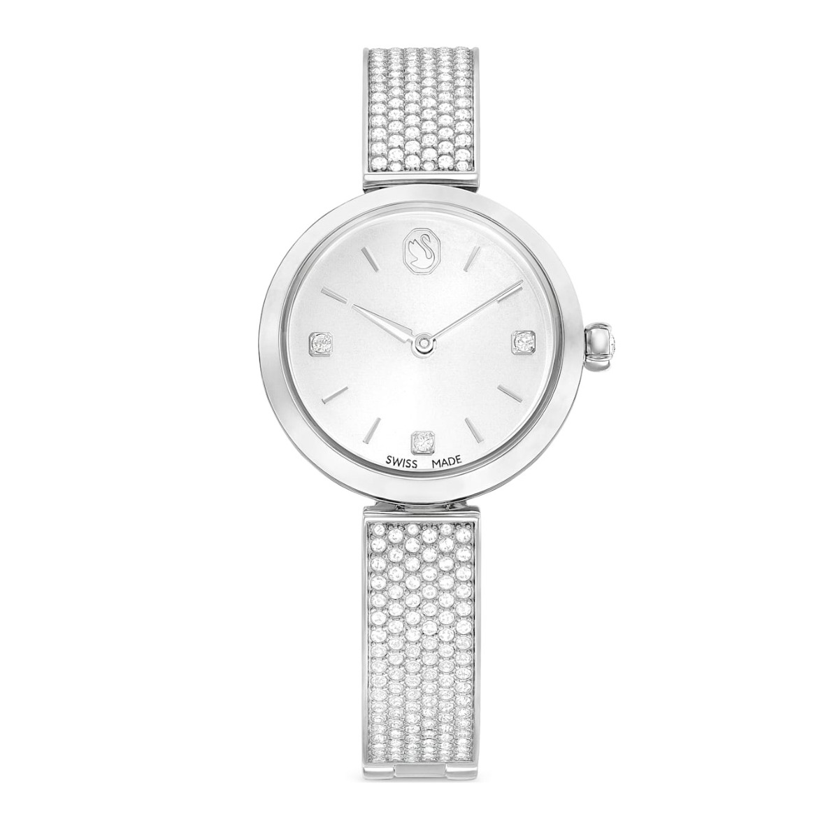 Swarovski Illumina Watch Metal Bracelet - Silver Tone Stainless Steel 5671205