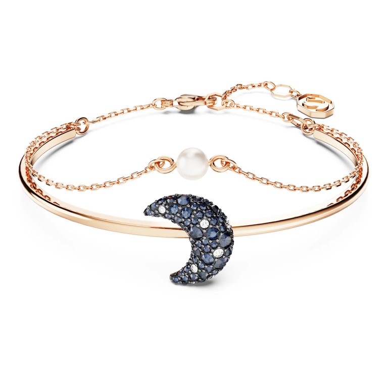 Swarovski Luna Moon Bangle - Multicolour with Rose Gold Tone Plating 5671586