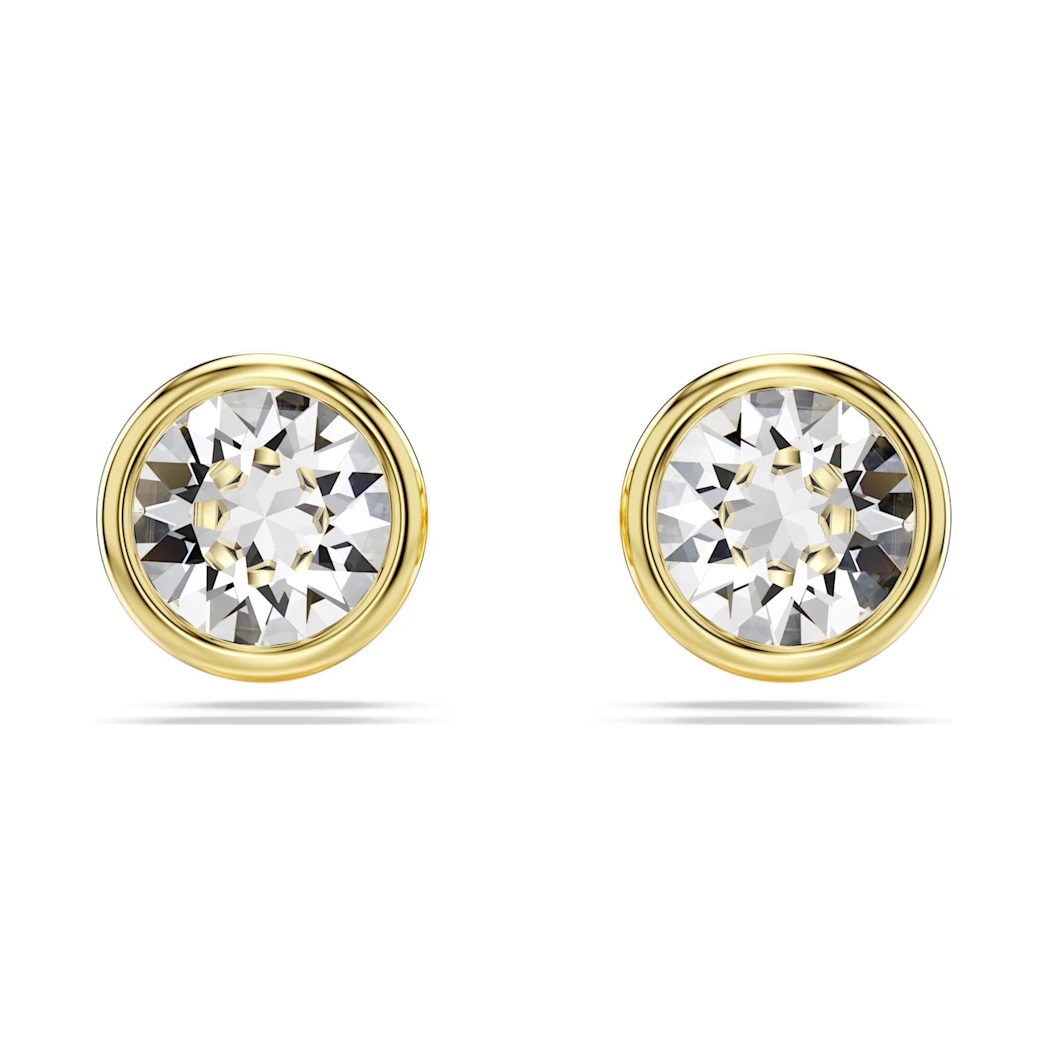 Swarovski Imber Stud Earrings - White with Gold Tone Plating 5681552