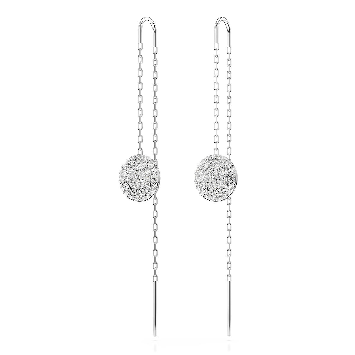 Swarovski Meteora Drop Earrings - White with Rhodium Plating 5683448