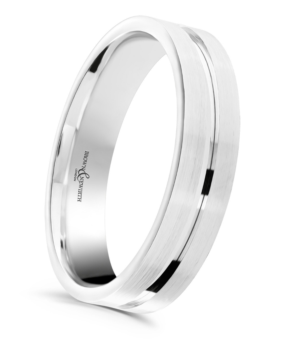 Brown & Newirth 'Atom' Wedding Band, For Him