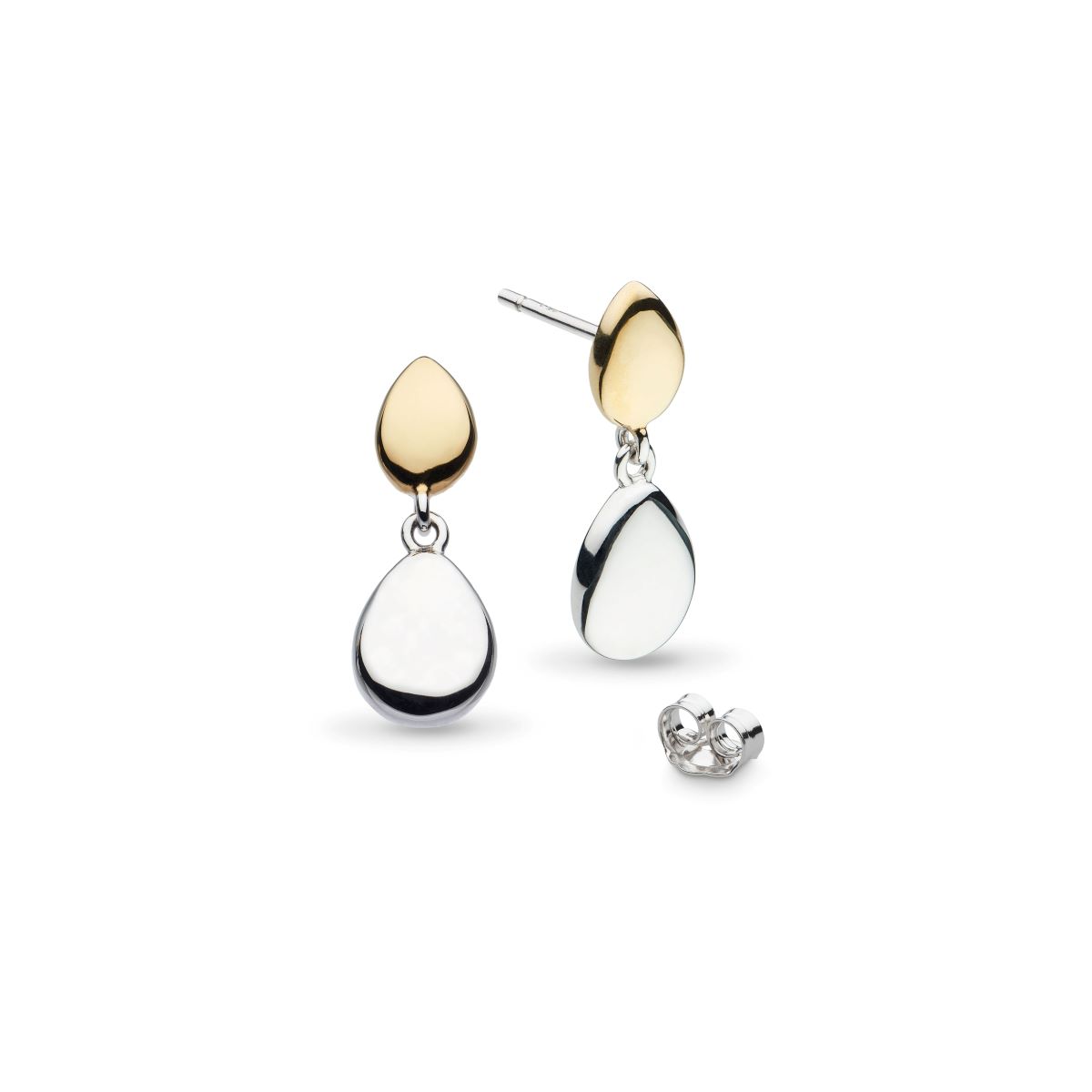 Kit Heath Coast Pebble Golden Drop Earrings 60186GRP
