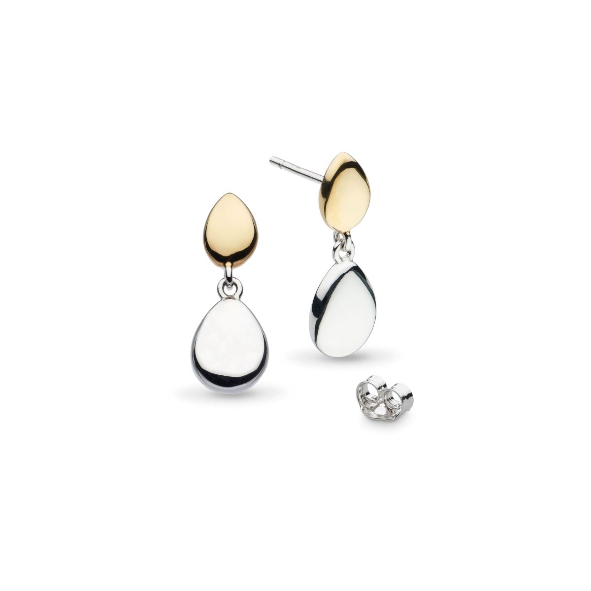 Kit Heath Coast Pebble Golden Drop Earrings