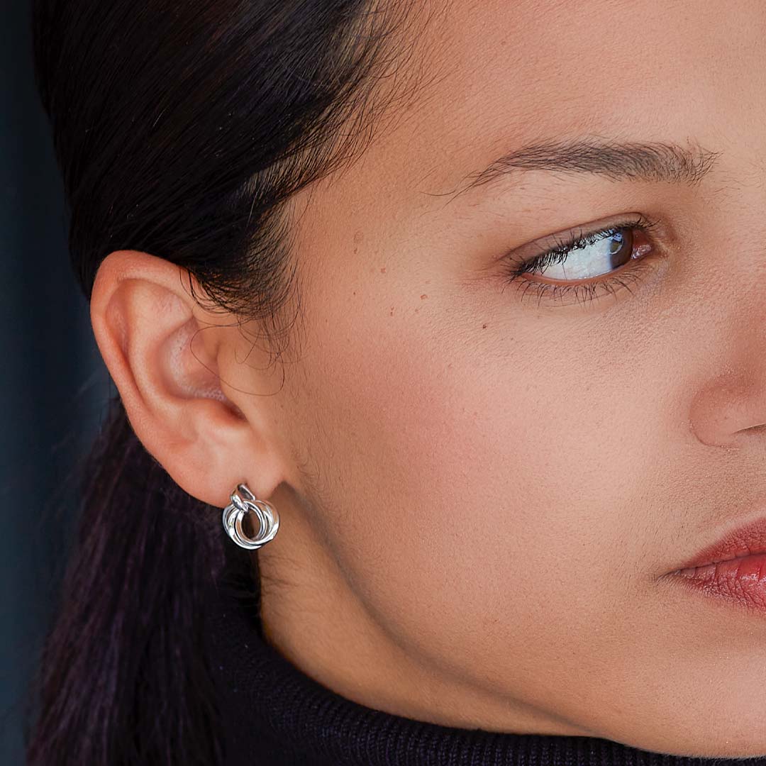 Kit Heath Bevel Trilogy Drop Earrings - Silver 6168RP