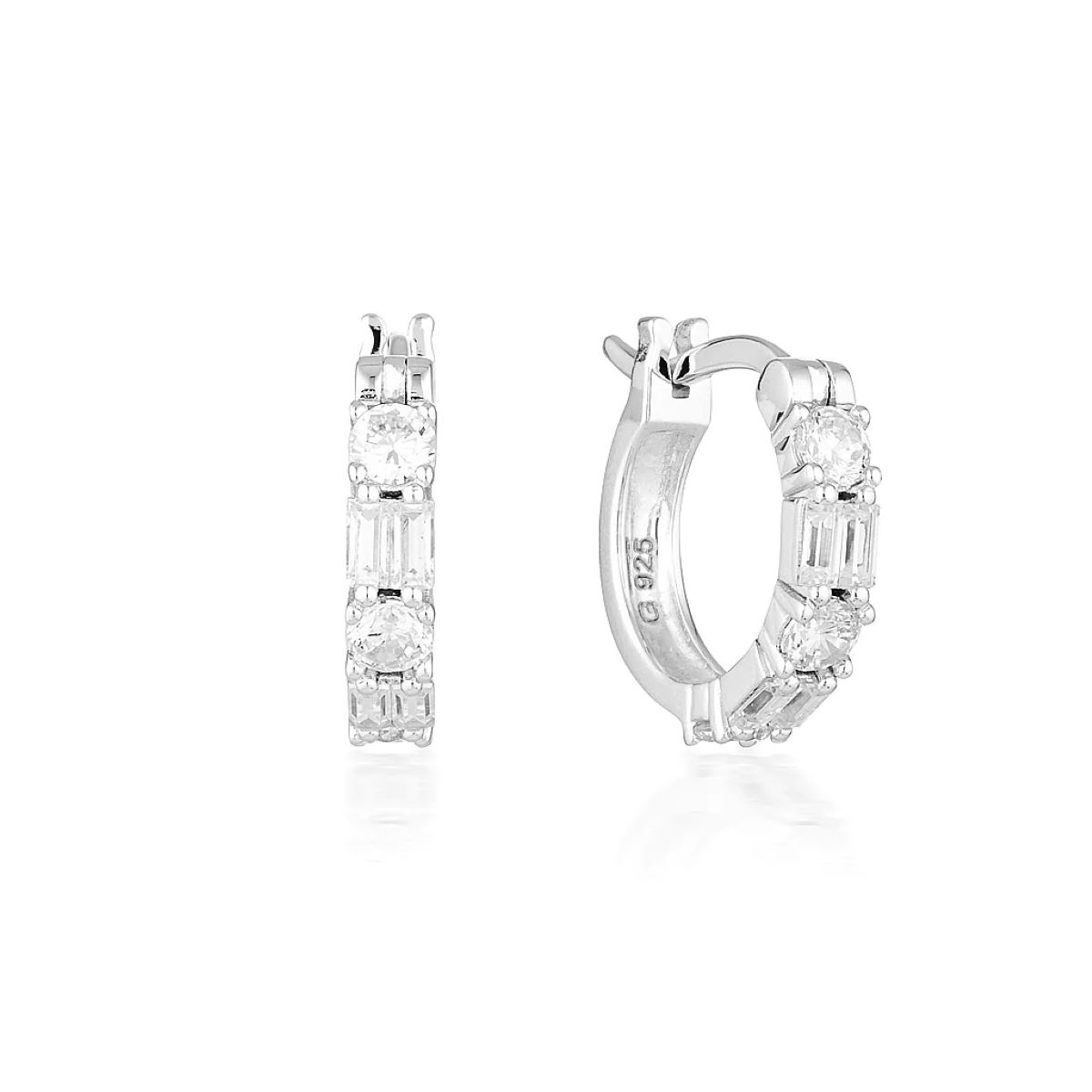 Georgini Irina Small Hoop Earrings - Silver - IE813W