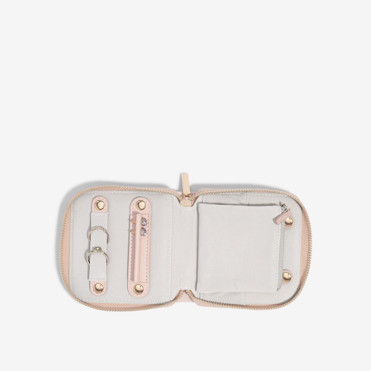 Stackers Blush Pink and Gold Compact Jewellery Roll - 75759