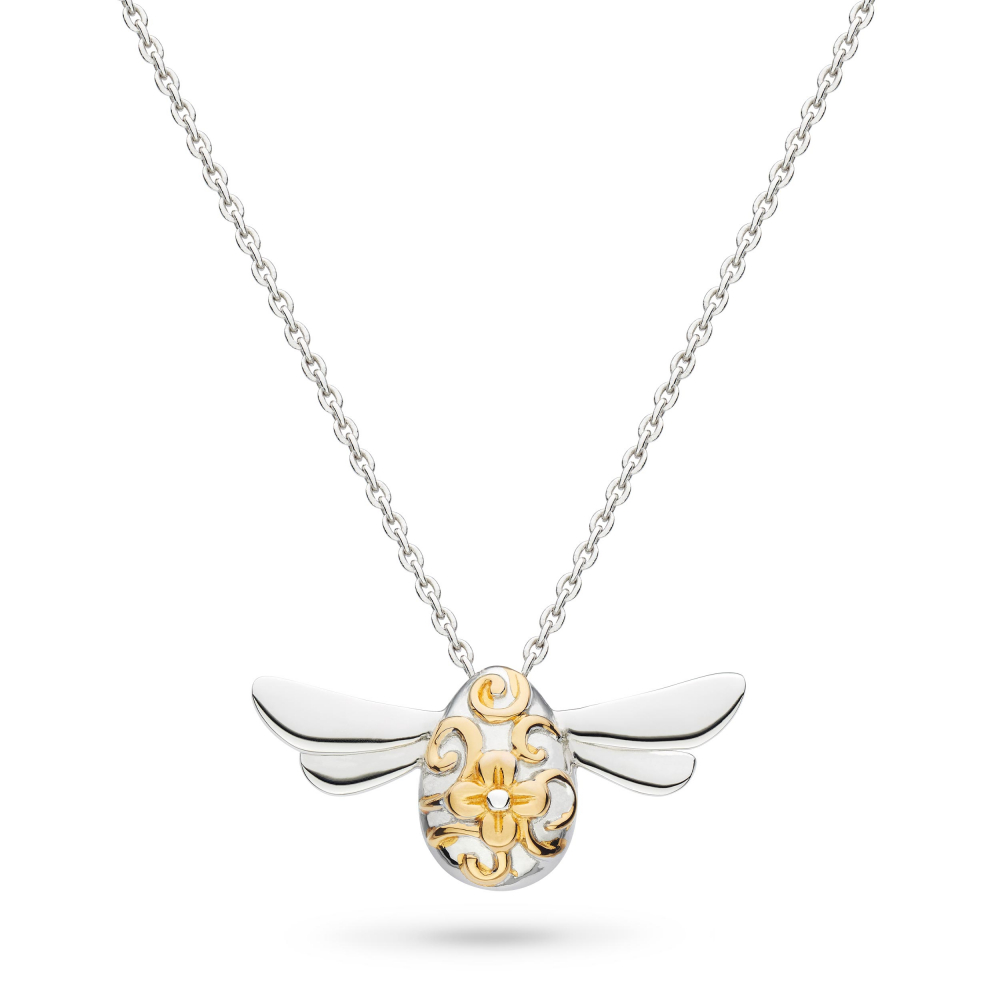 Kit Heath Blossom Flyte Midi Honey Bee Necklace 90338GRP