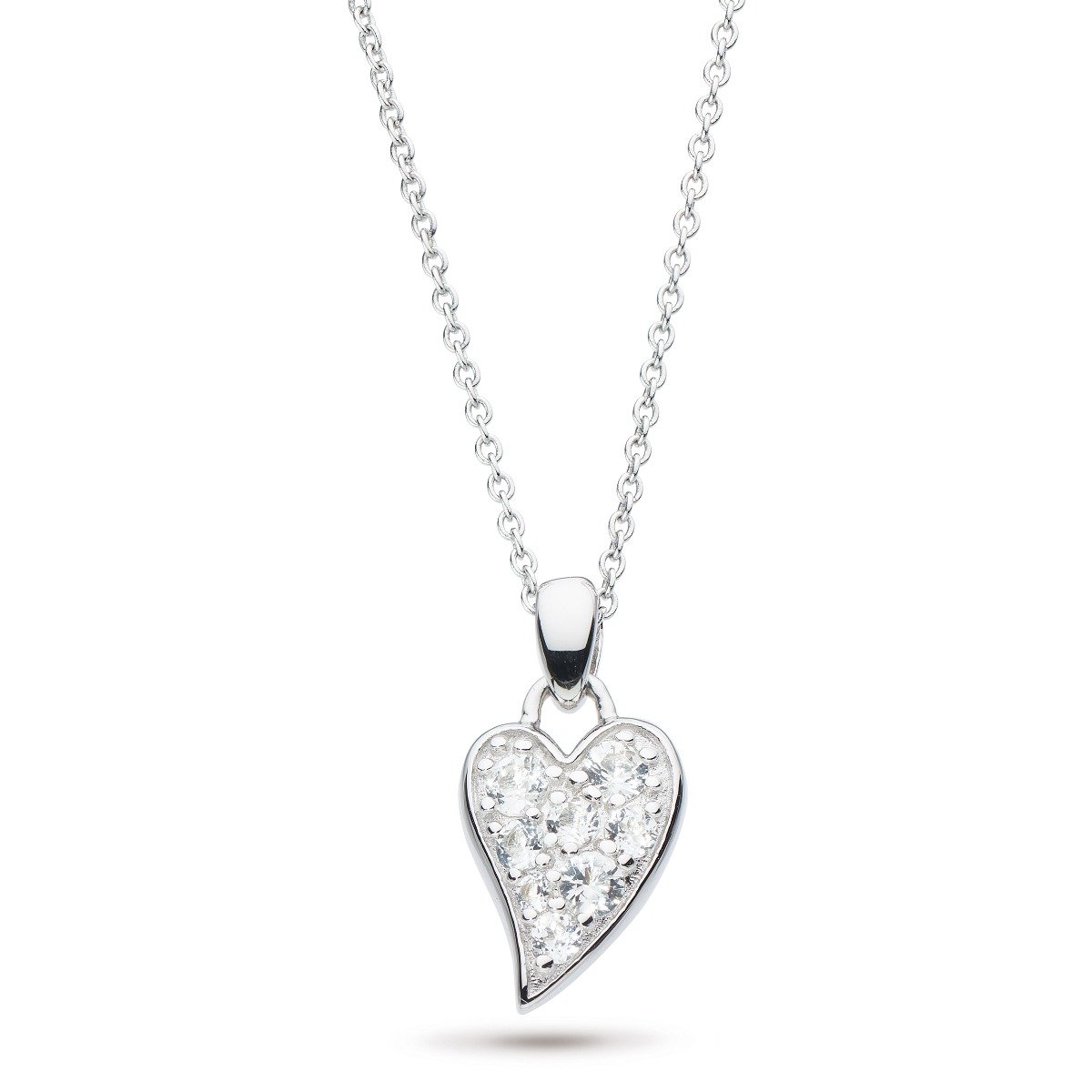 Kit Heath Desire Precious White Topaz Small Heart Necklace KH90505WT