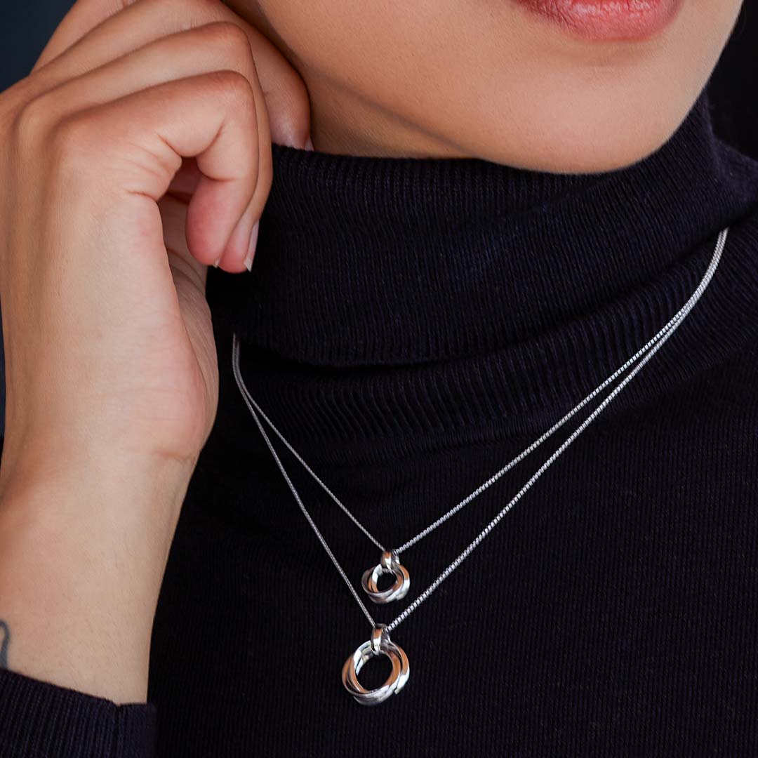Kit Heath Bevel Trilogy Necklace - Silver 9169RP