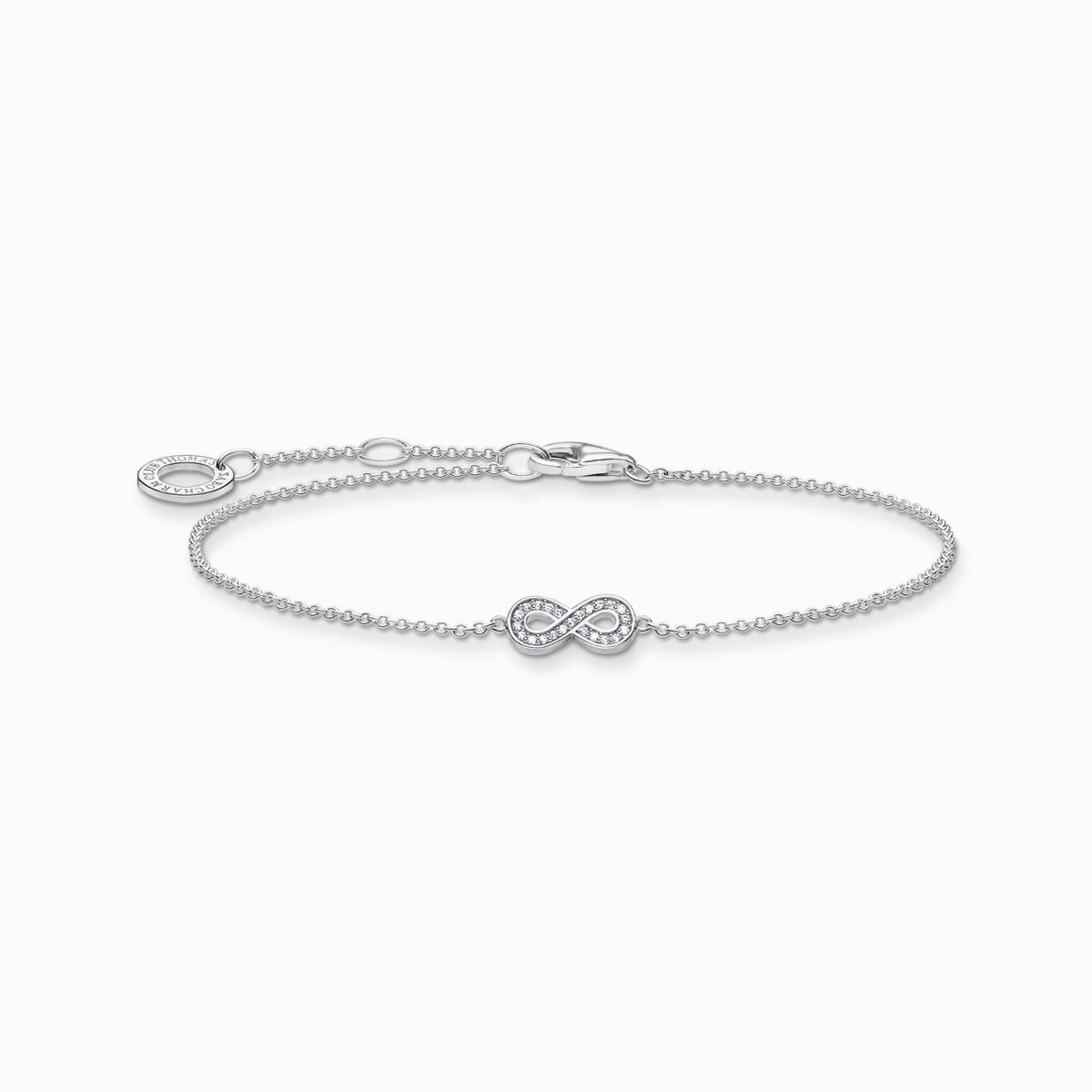 Thomas Sabo Infinity Bracelet - Silver with Zirconia - A2003-051-14-L19