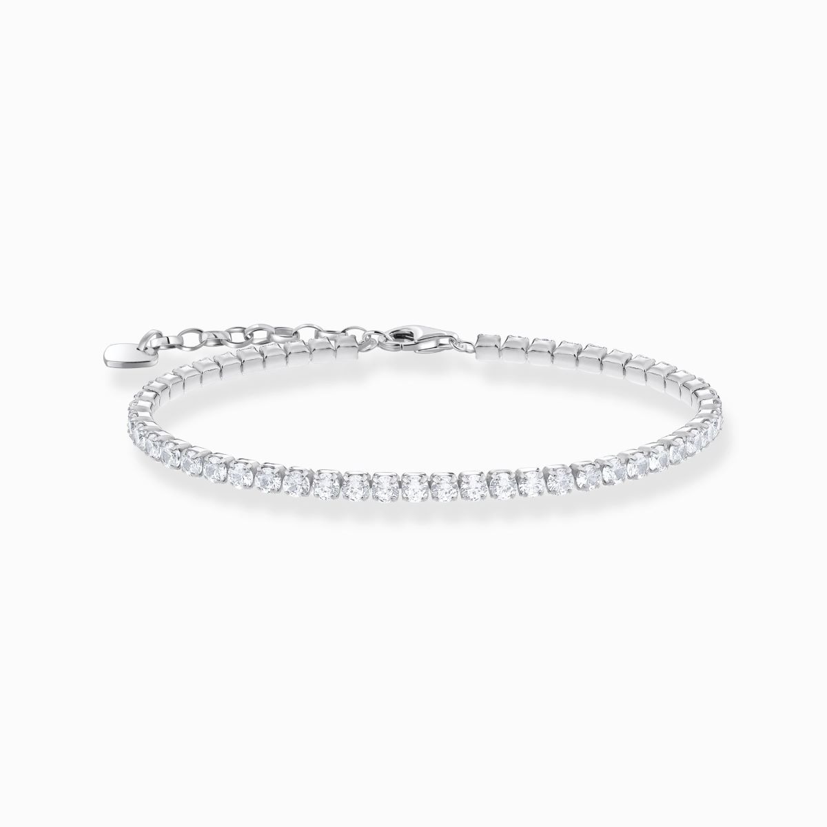 Thomas Sabo Silver Tennis Bracelet with White Zirconia - A2167-051-14-L19