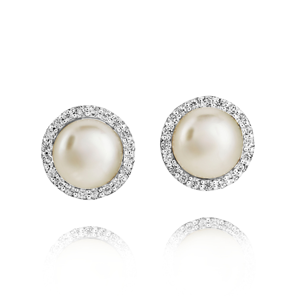 Jersey Pearl Amberley Cluster Earrings 1703245