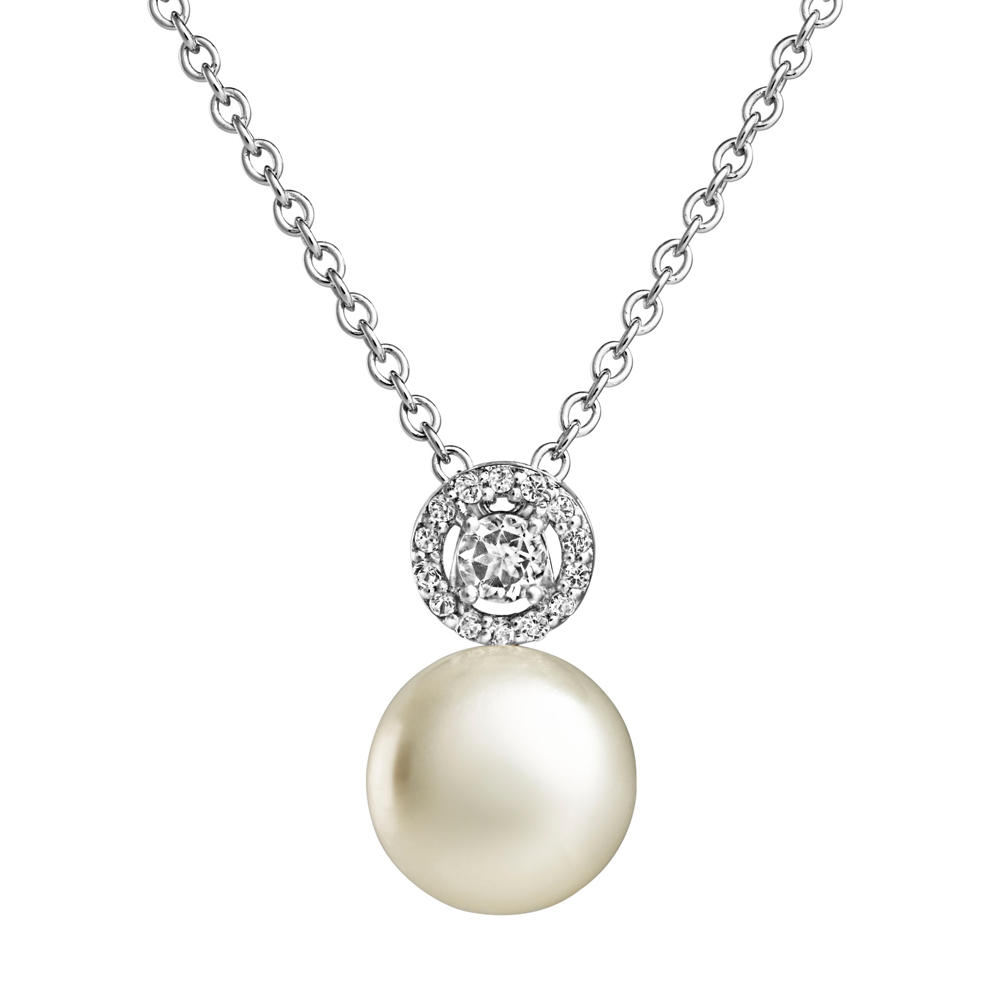 Jersey Pearl Amberley Halo Cluster Pendant 1703641
