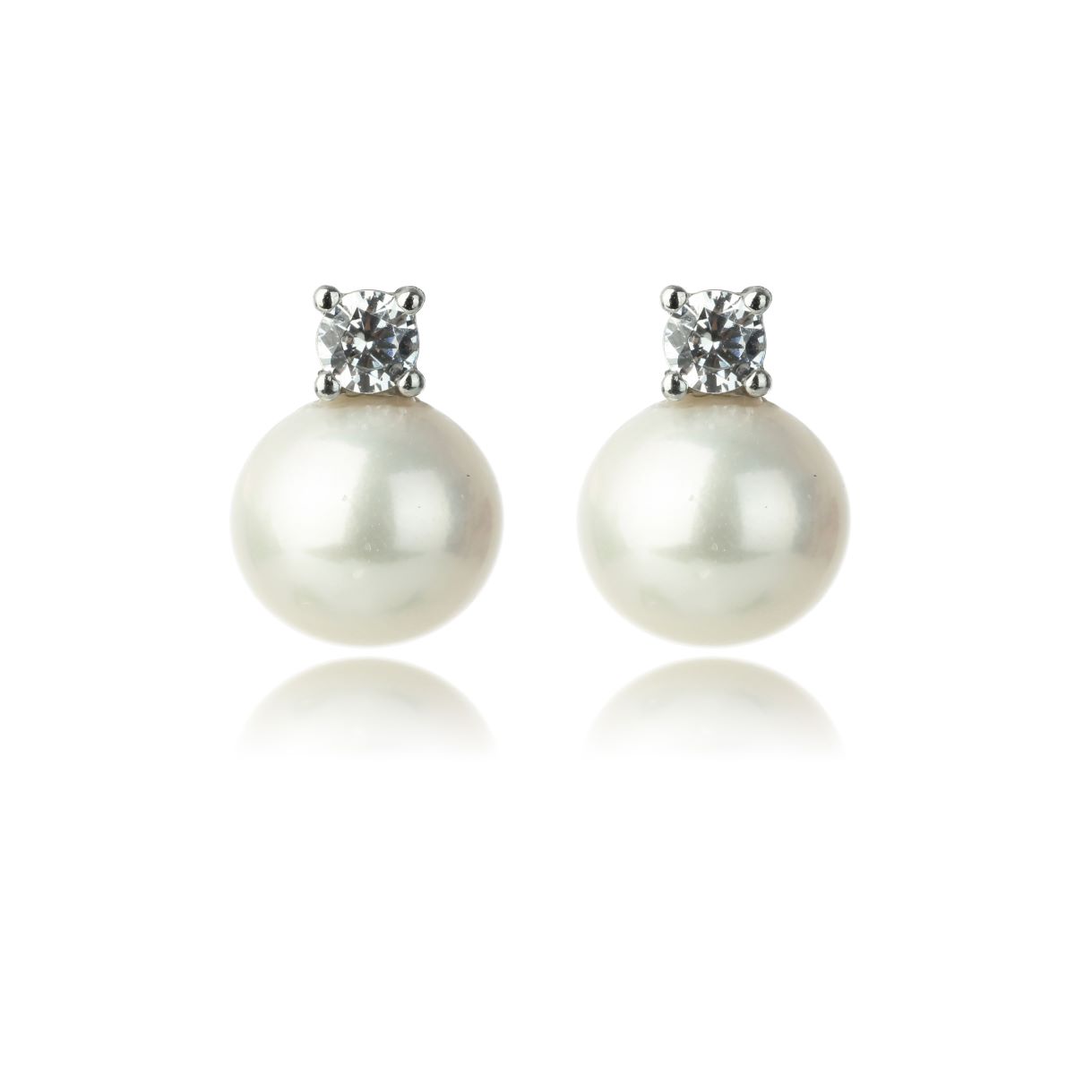 Georgini Oceans Noosa Freshwater Pearl Earrings - Silver - IE1106W