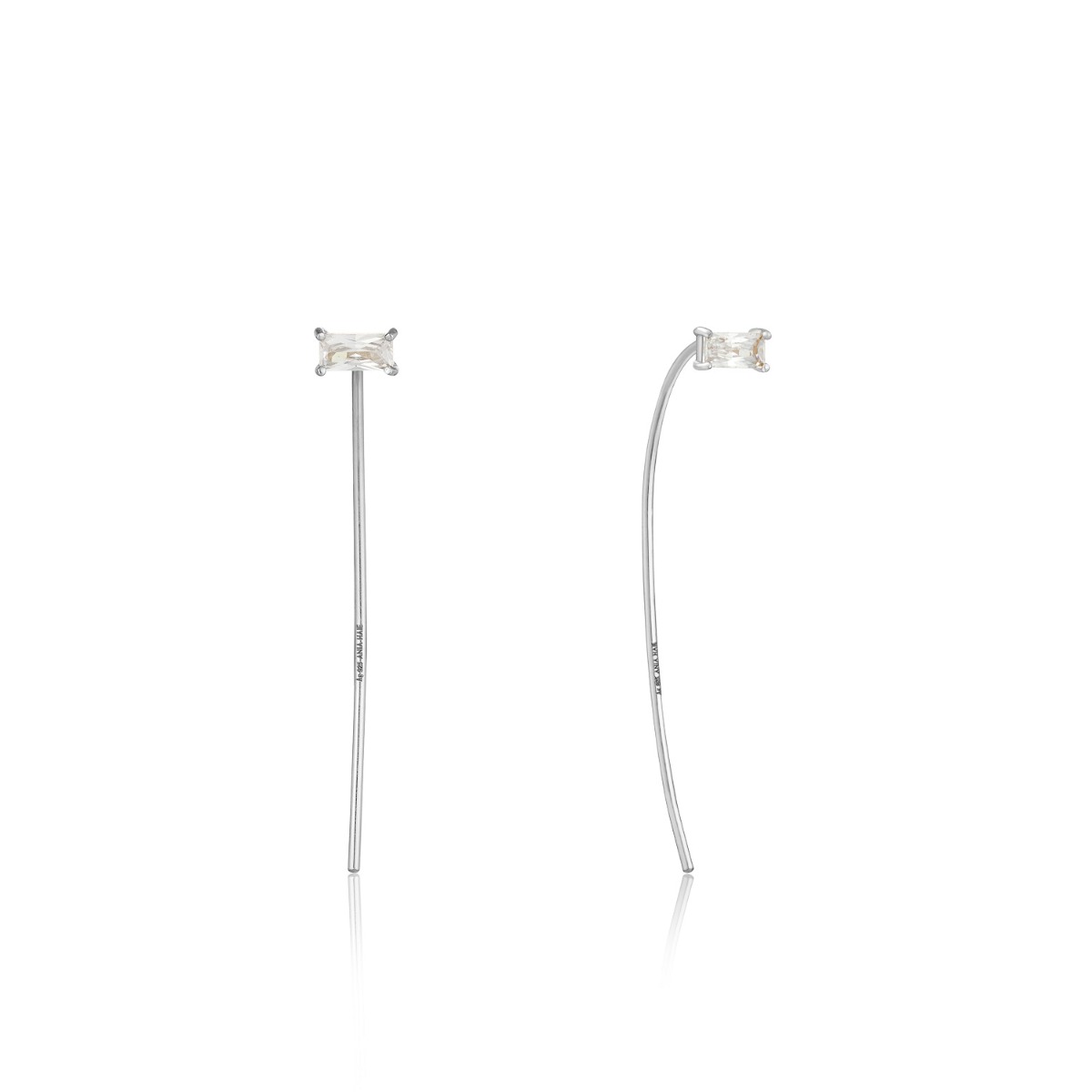 Ania Haie Glow Solid Drop Earrings, Silver E018-01H