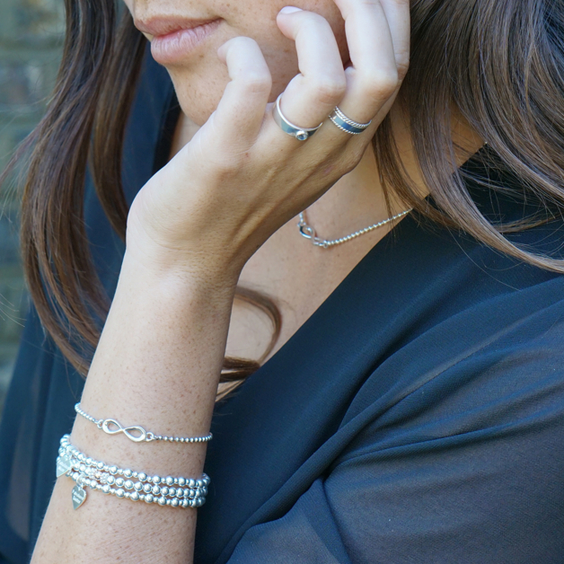 Annie Haak Mini Orchid Charm Bracelet - Fabulous Sister