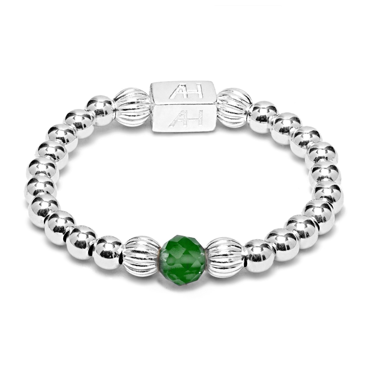 Annie Haak Aster Silver Ring - Emerald Green. Item code R0444