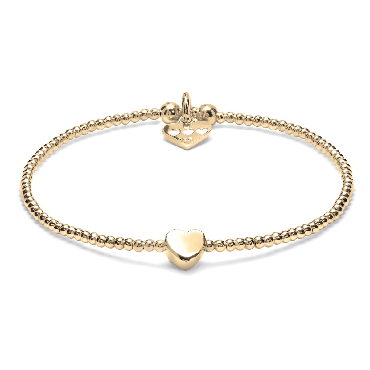 Annie Haak Dainty Boxed Heart Gold Bracelet B2060-17