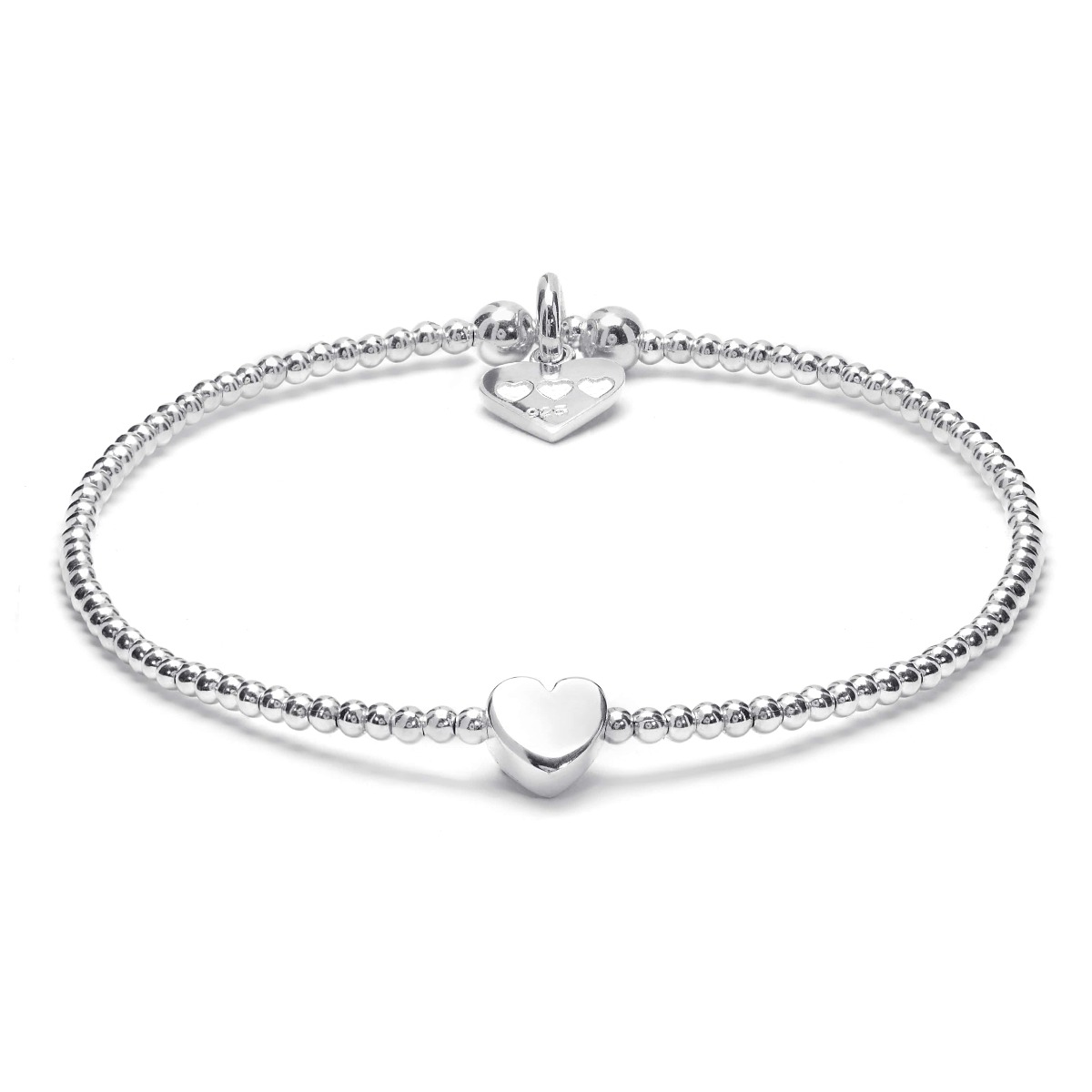 Annie Haak Dainty Boxed Heart Silver Bracelet B0062-17
