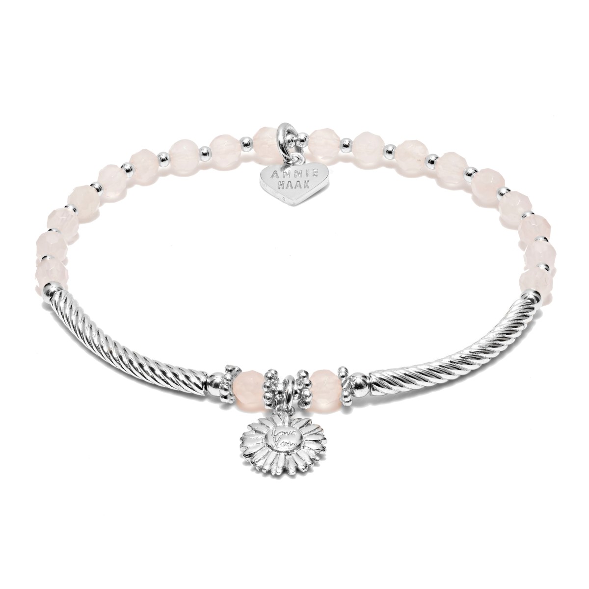 Annie Haak Fleur Sunflower Silver Charm Bracelet