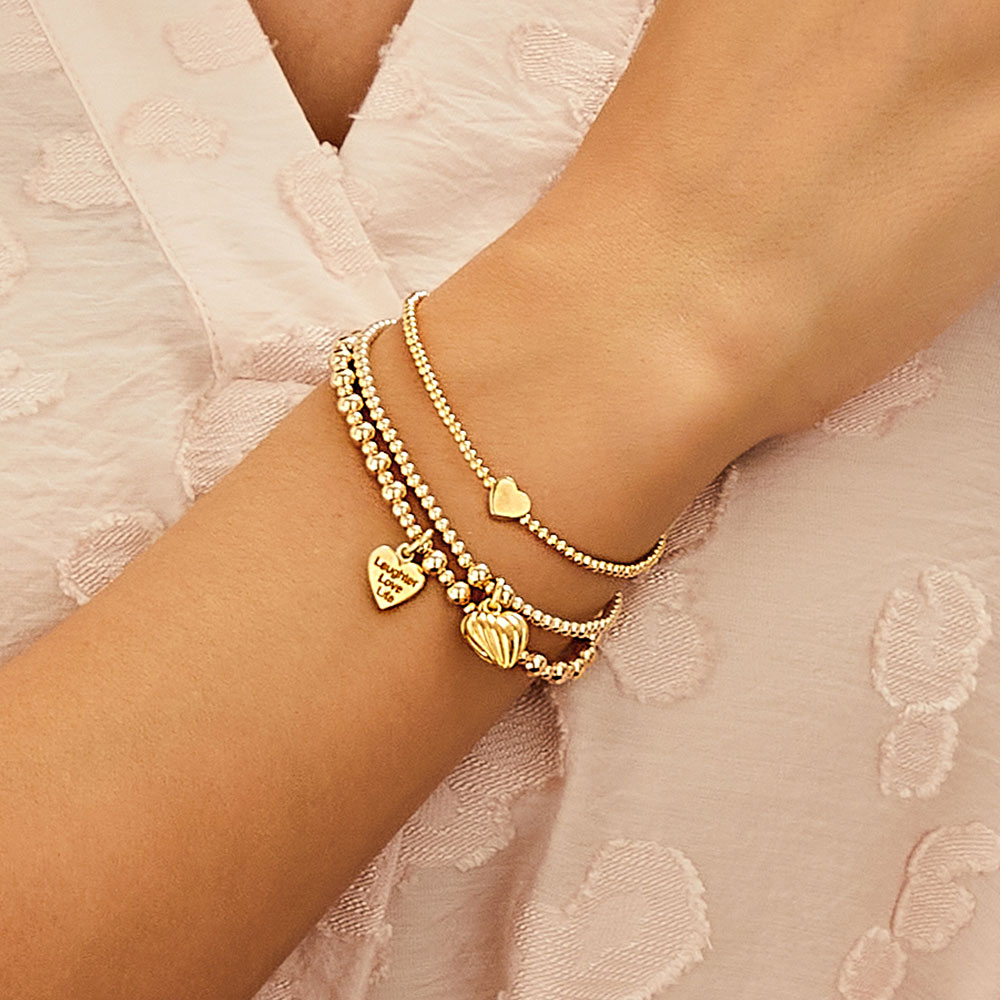 Annie Haak Hearts of Love Bracelet Stack Gold