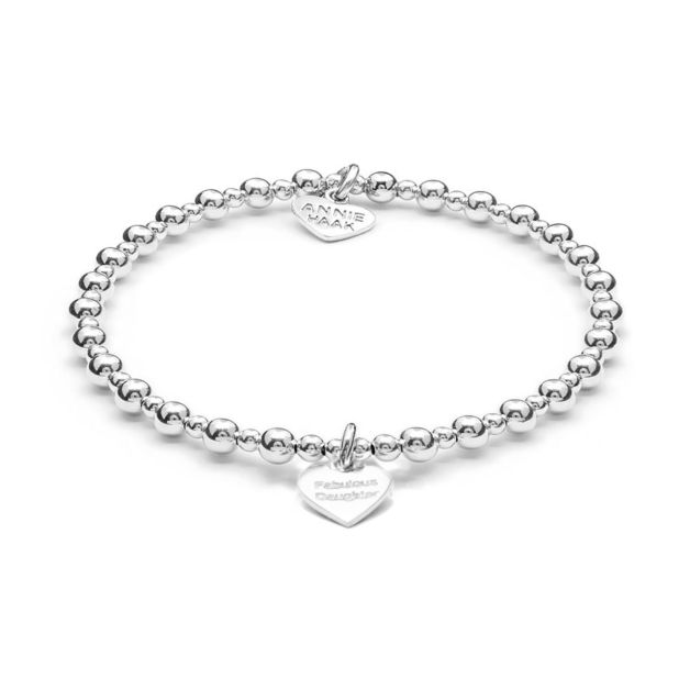 Annie Haak Mini Orchid Silver Charm Bracelet - Fabulous Daughter