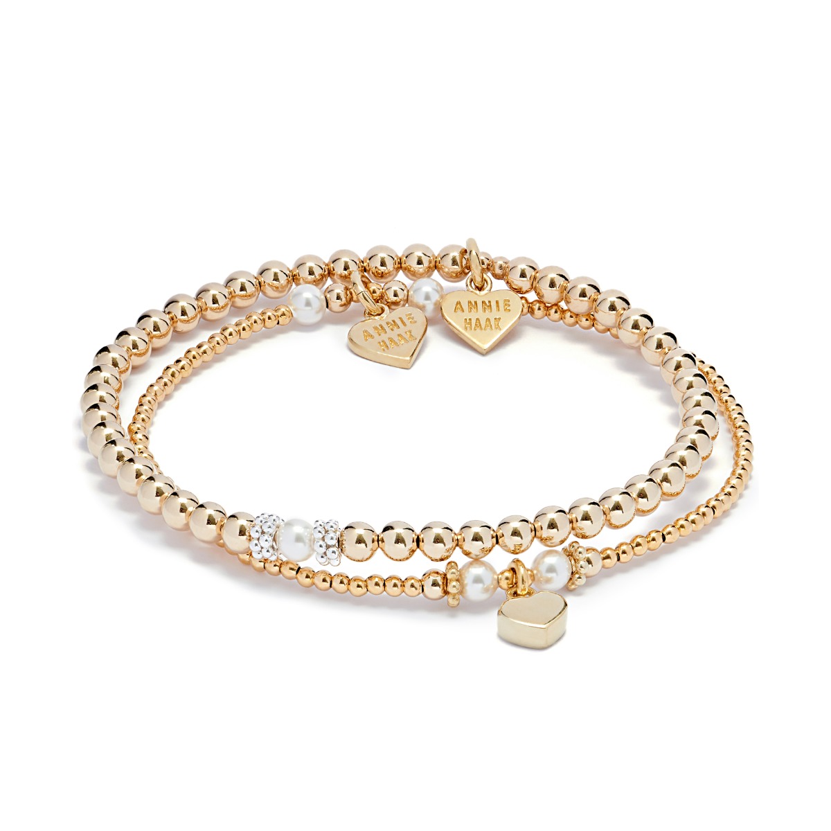 Annie Haak Pearly Gold Bracelet Stack