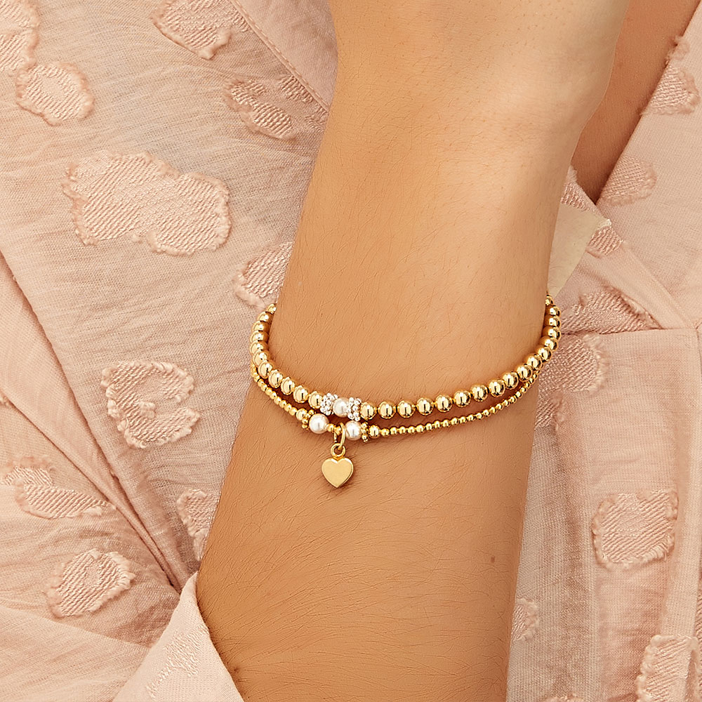 Annie Haak Pearly Gold Bracelet Stack