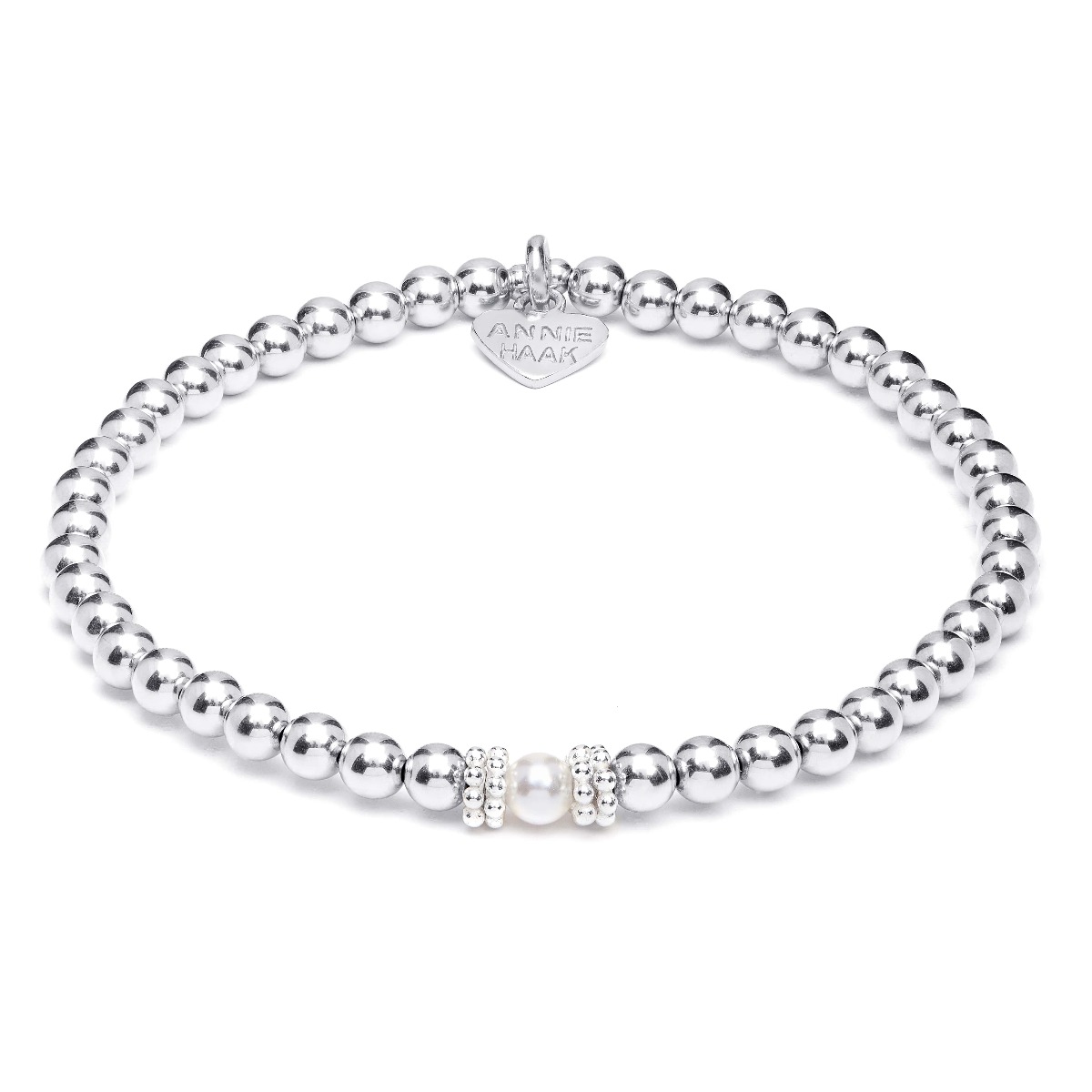 Annie Haak Seri Silver Bracelet with Pearl Bead