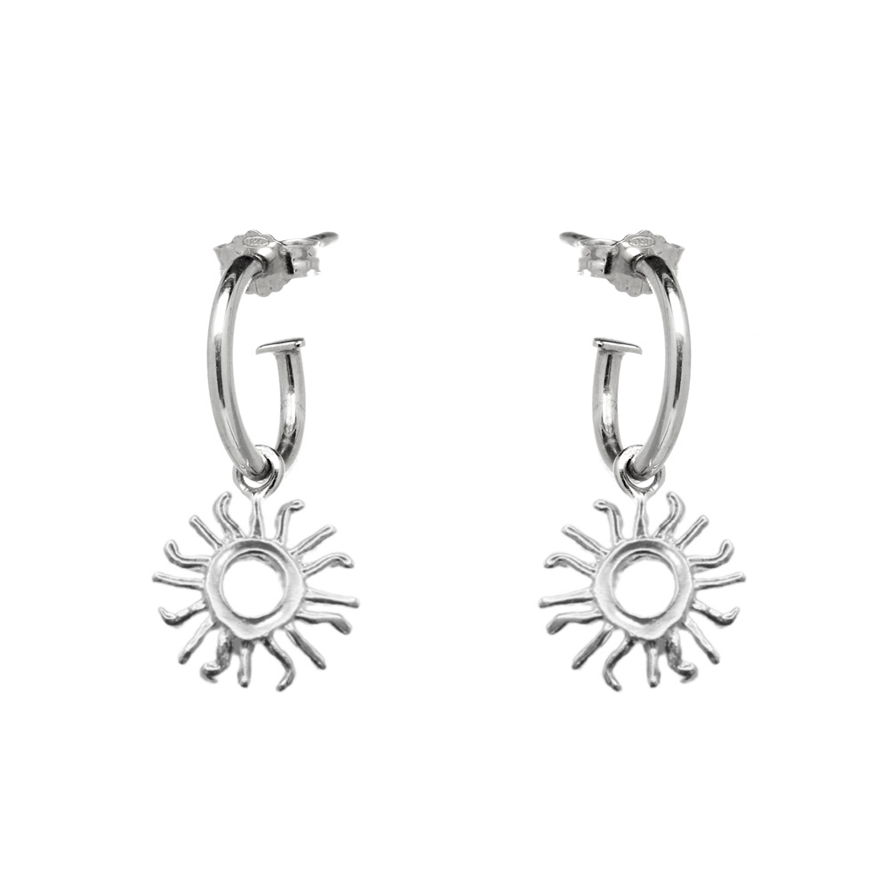 Annie Haak Sunshine Silver Hoop Earrings
