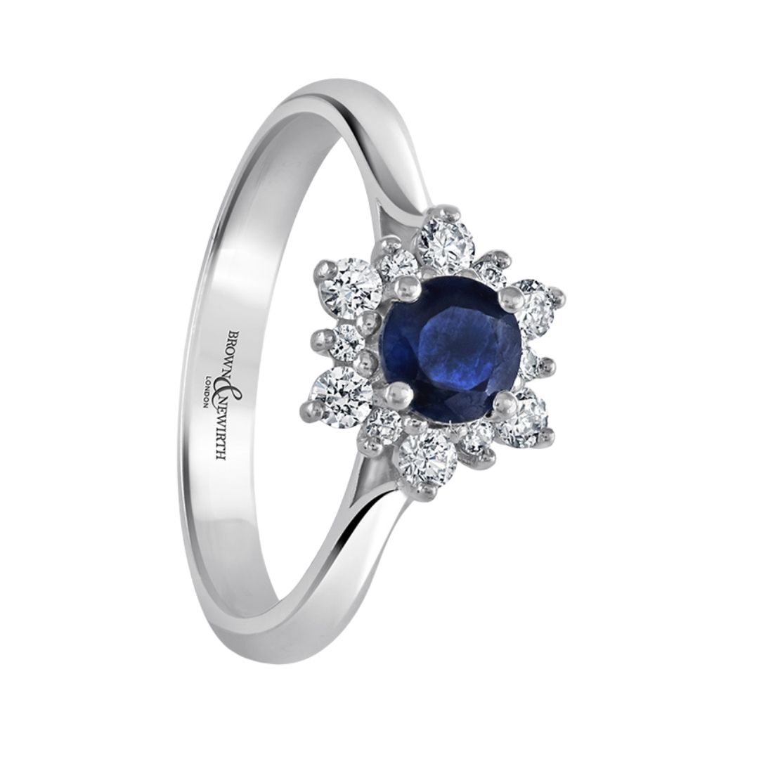 Brown and Newirth 'Aspen' Sapphire and Diamond Ring