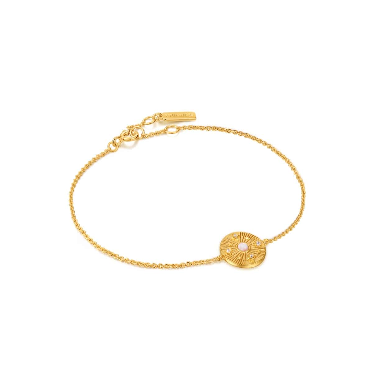 Ania Haie Gold Scattered Stars Kyoto Opal Disc Bracelet - B034-02G