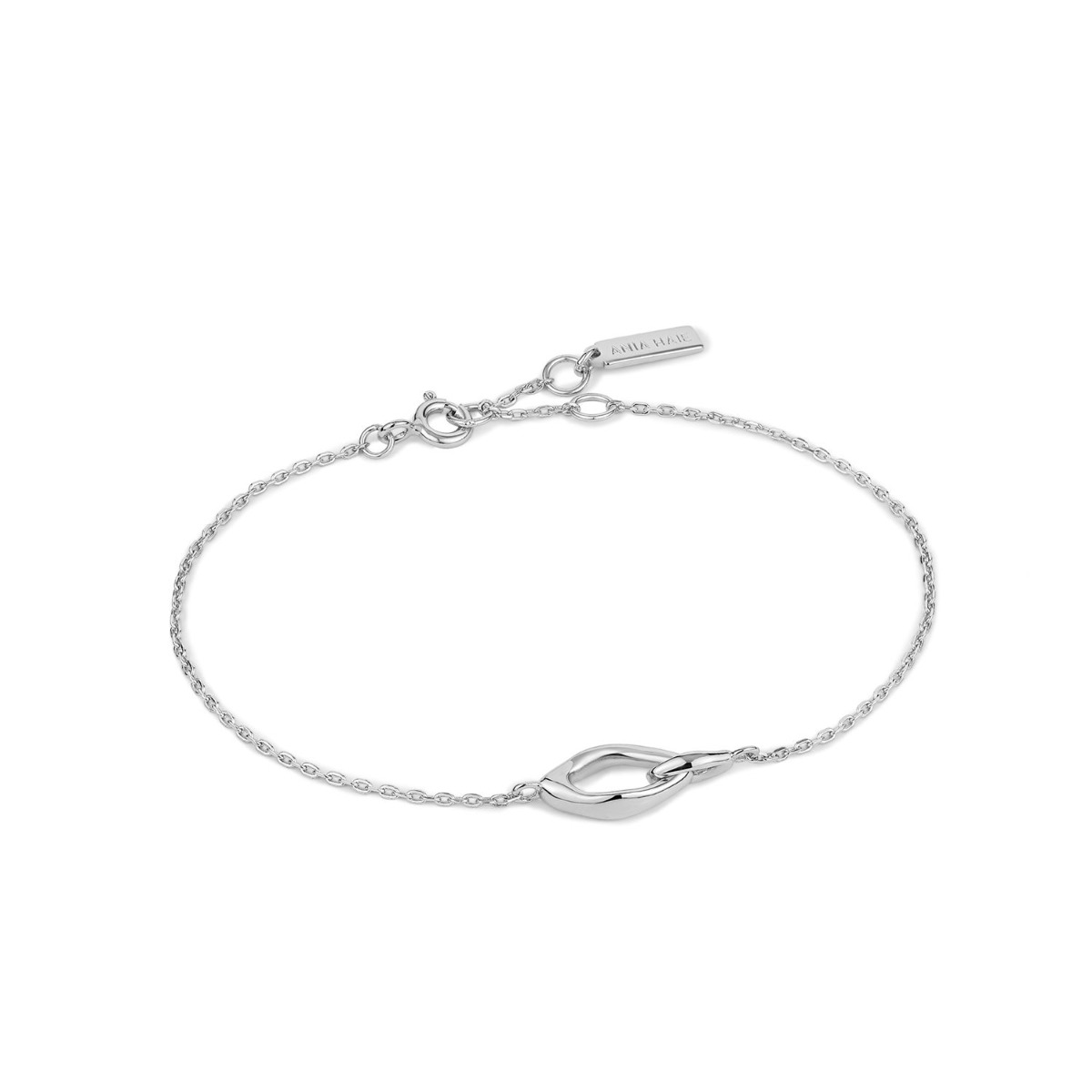 Ania Haie Silver Wave Link Bracelet - B044-01H
