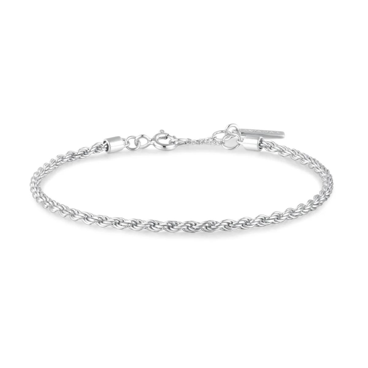 Ania Haie Silver Rope Twist Bracelet - B058_04H