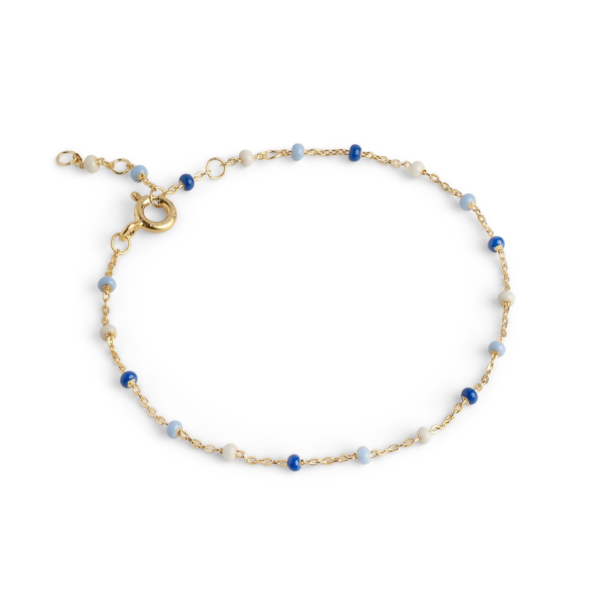 Enamel Copenhagen Lola Marine Gold Bracelet. Item code B66G_2_marine.