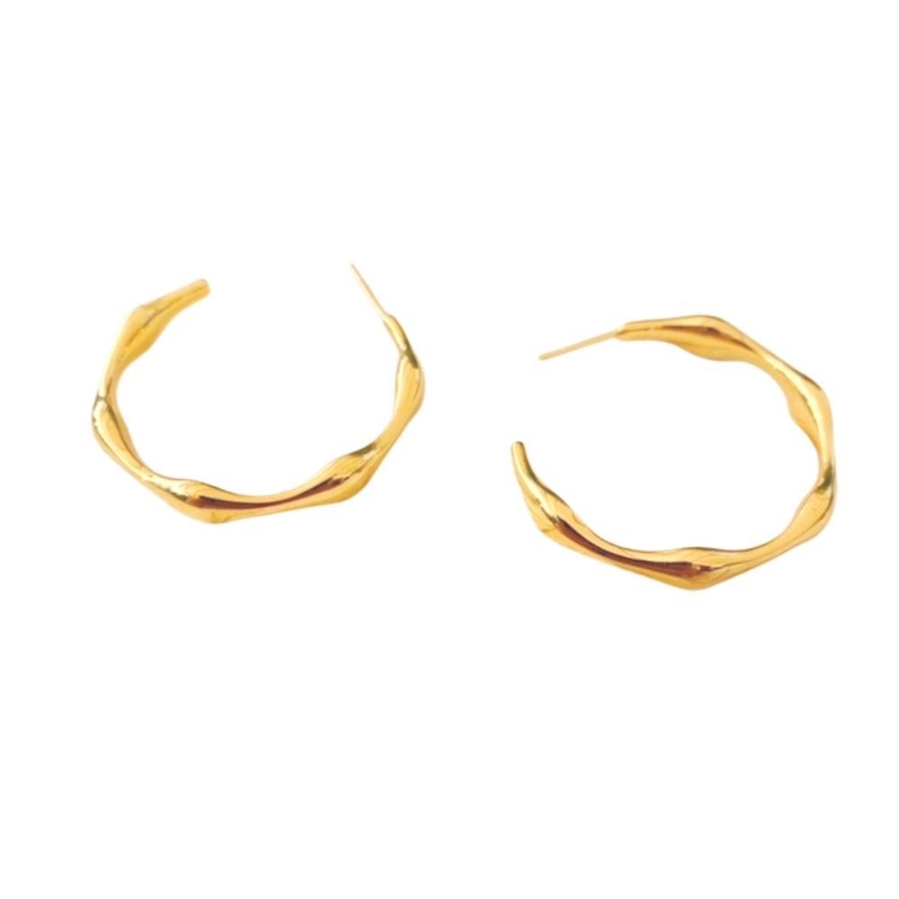 Shyla Balearic Gold Hoop Earrings