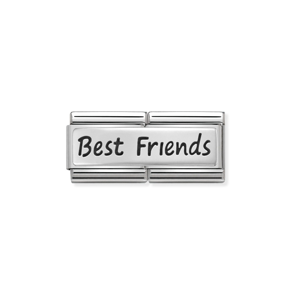 Nomination Classic Double Link Best Friend Charm - Silver - 330710/03