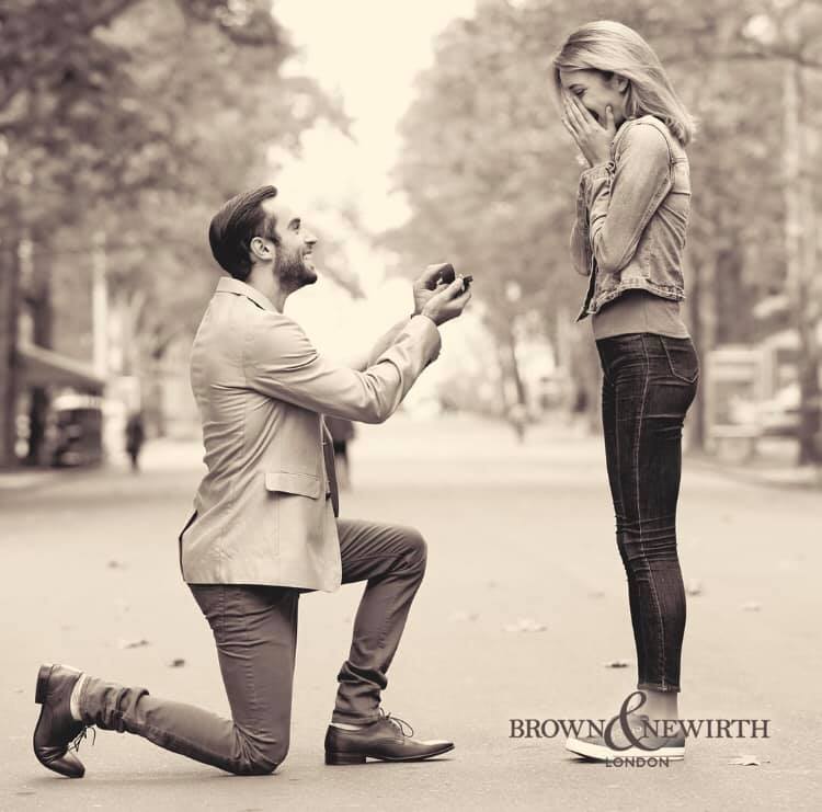 Brown & Newirth 'Love Note' Trilogy Engagement Ring