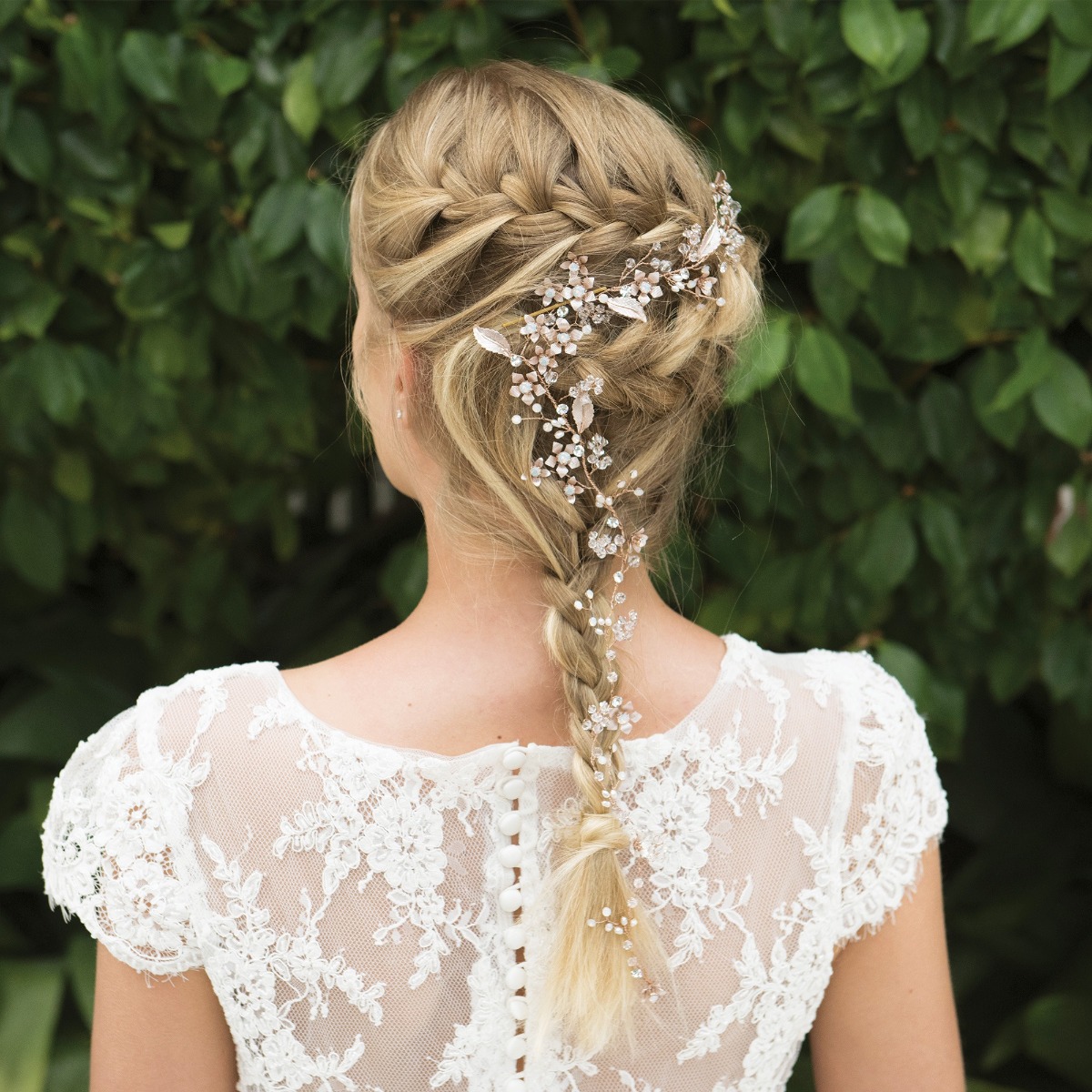 Ivory & Co Cinnamon Rose Crystal Fairytale Hairvine