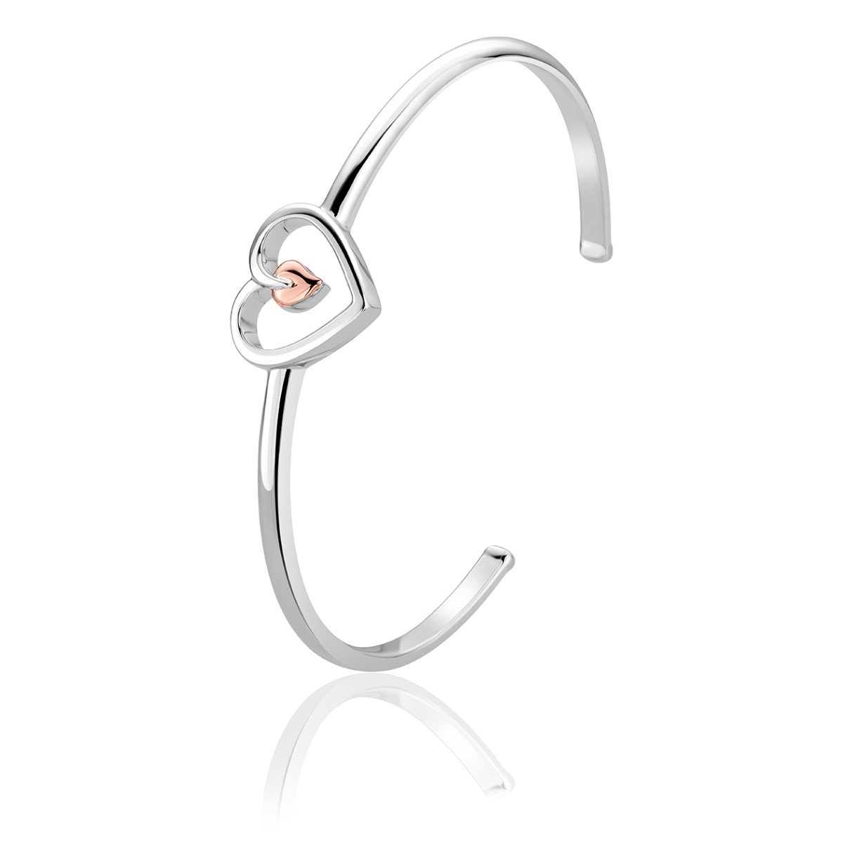 Clogau Tree of Life Heart Bangle 3STLHBG7