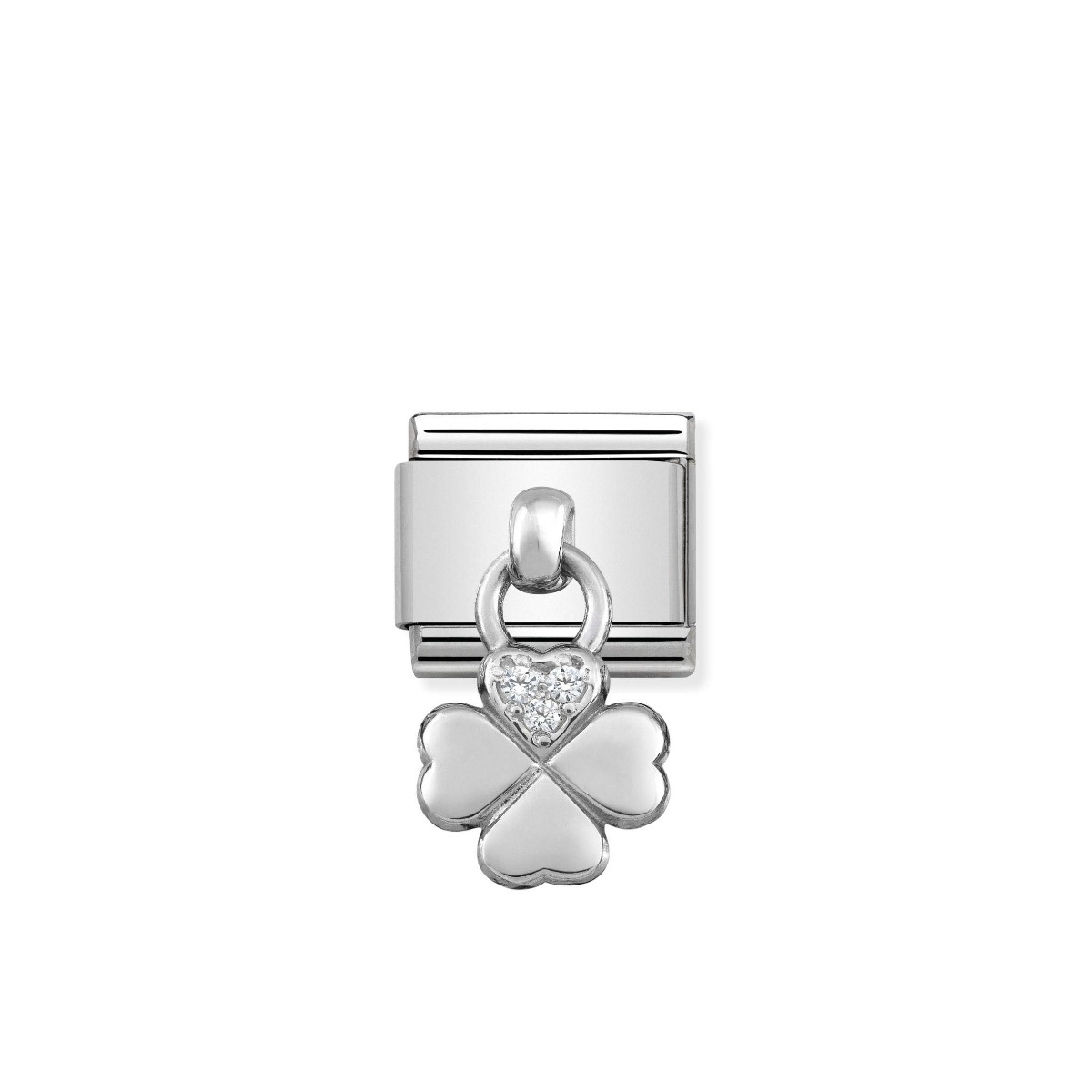 Nomination Classic Cubic Zirconia Four Leaf Clover Charm - 331800/02