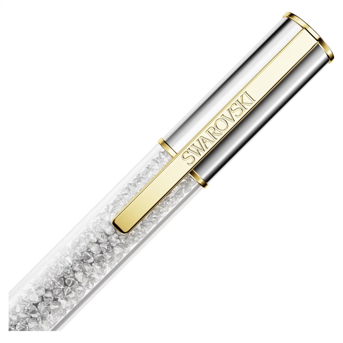 Swarovski Crystalline Lustre Ballpoint Pen Silver Gold Tone Plated