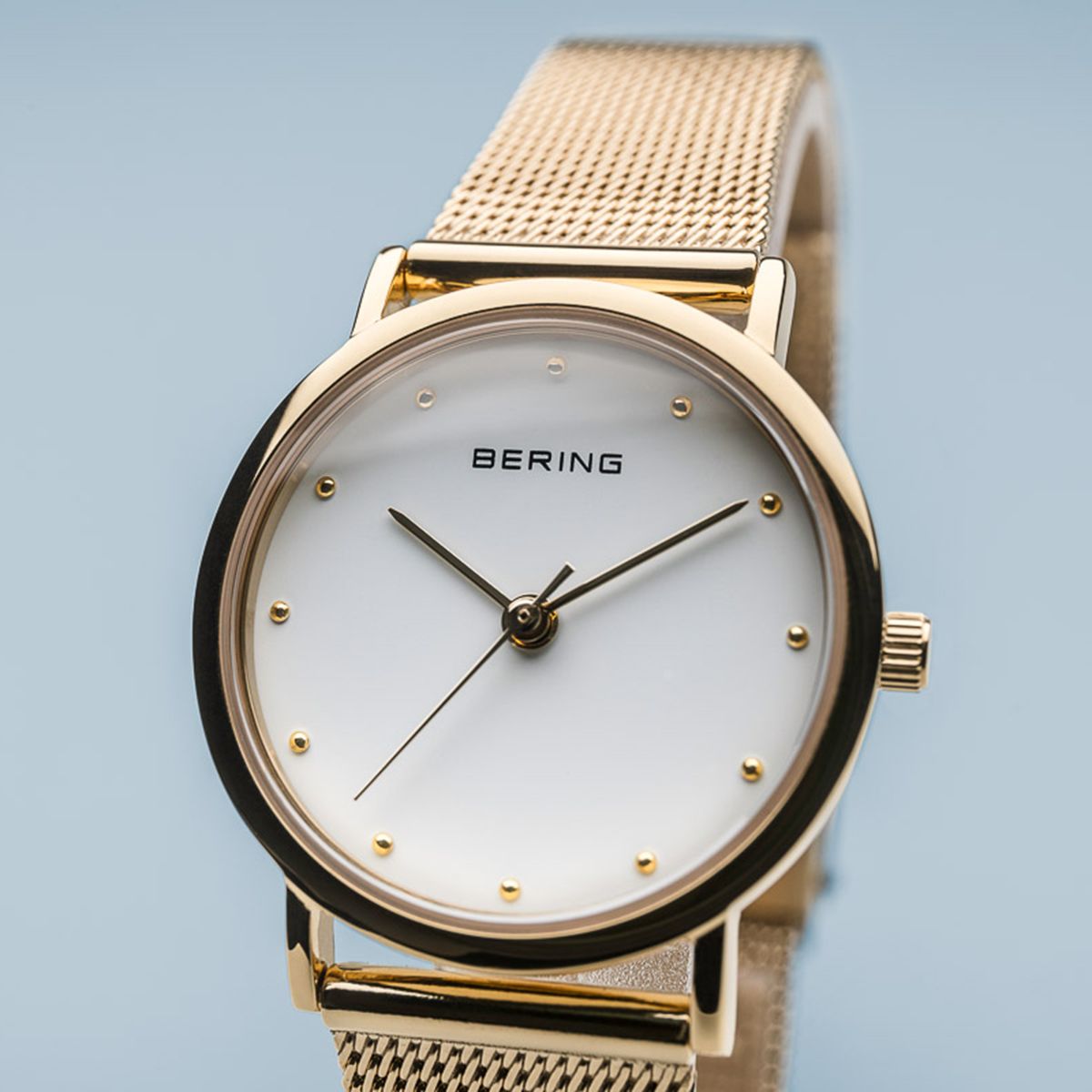 Buy Bering Polished Gold Classic Ladies Watch Online in UK