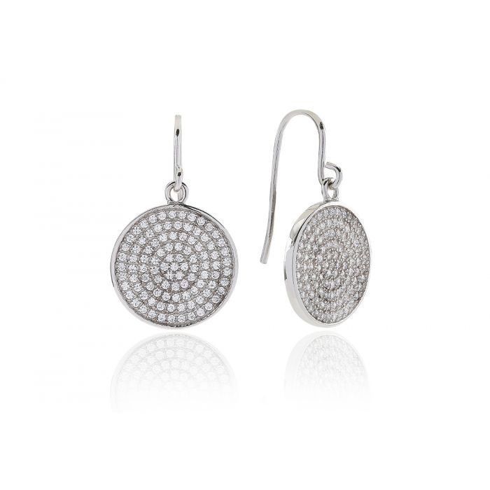 Buy Sif Jakobs Este Drop Earrings - Silver with White Zirconia Online