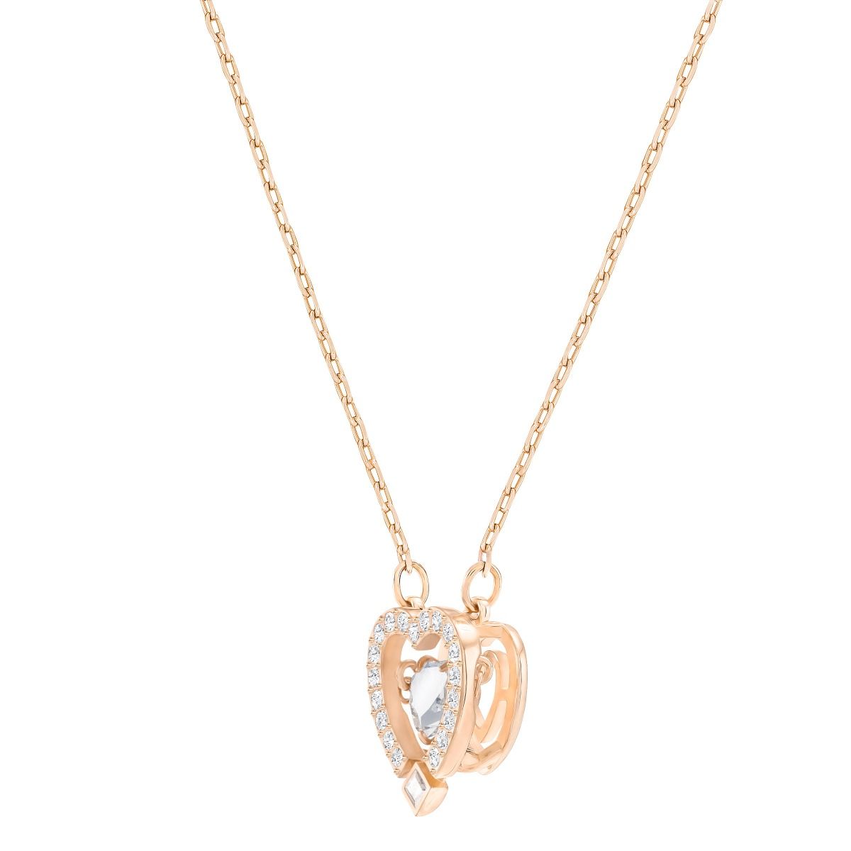 Buy Swarovski Sparkling Dance Heart Pendant Rose Gold Plating Online