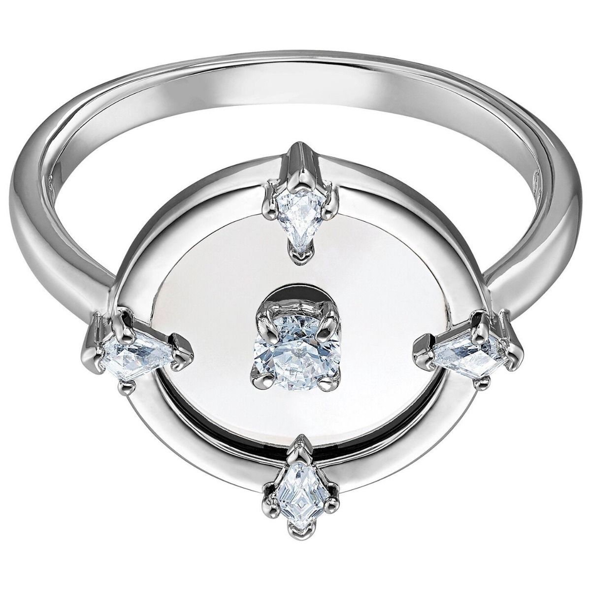 Buy Swarovski North Motif Ring White Rhodium Plated Online
