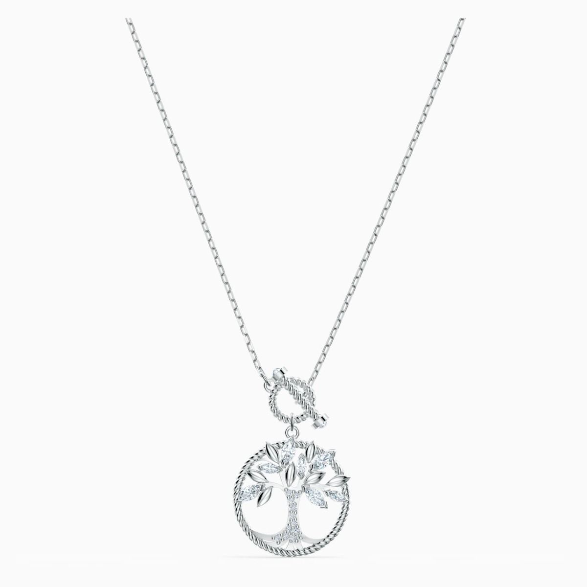 Buy Swarovski Symbolic Tree of Life Necklace White Rhodium Plating Online