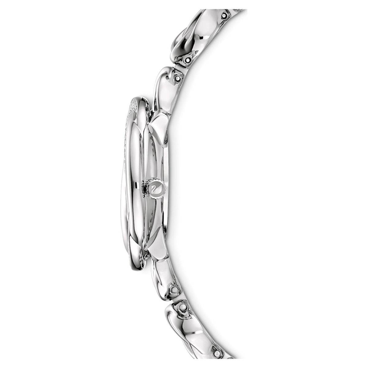 Buy Swarovski Crystal Flower Watch - Metal bracelet, Silver Tone Online