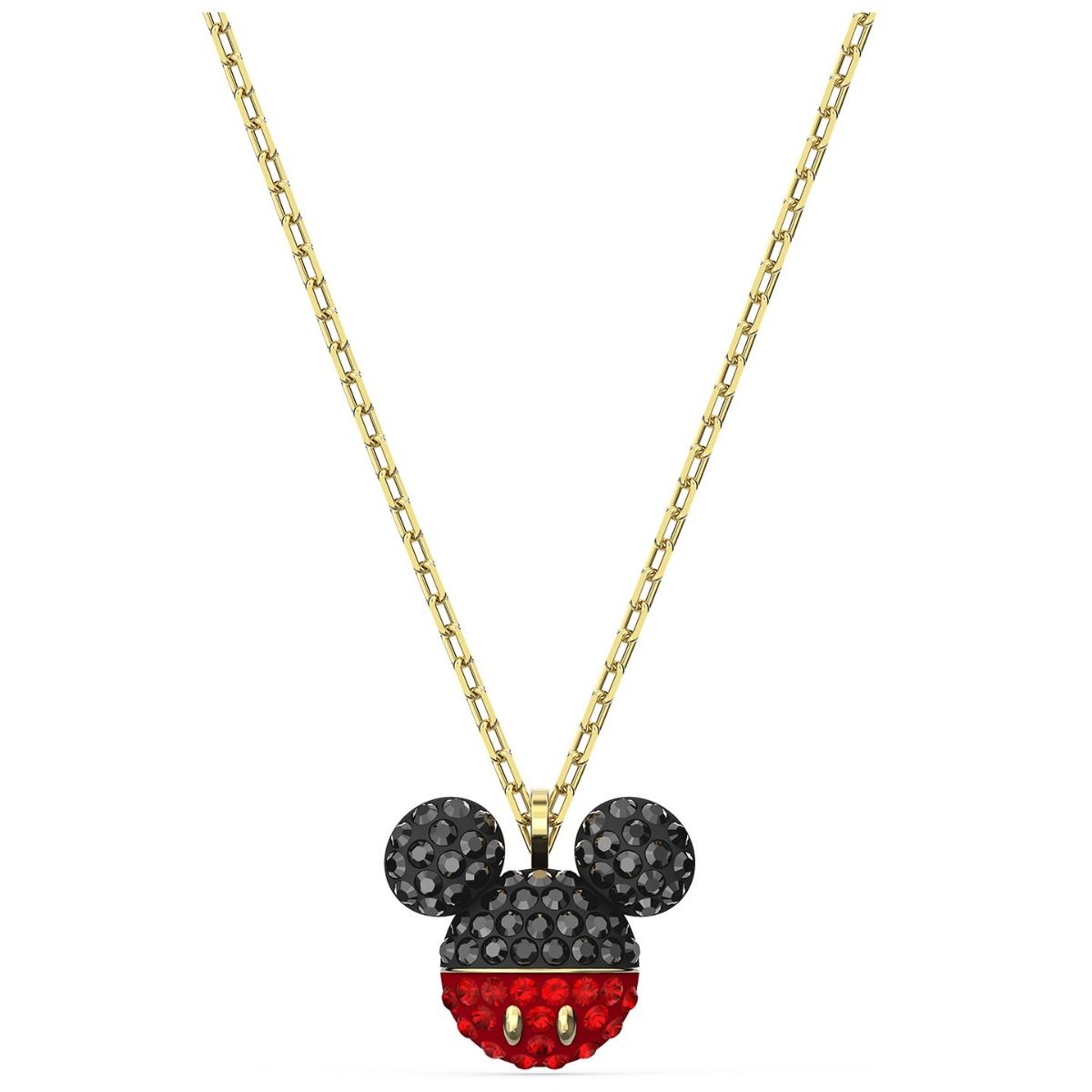 Buy Swarovski Mickey Mouse Pendant Necklace Gold tone Plating Online