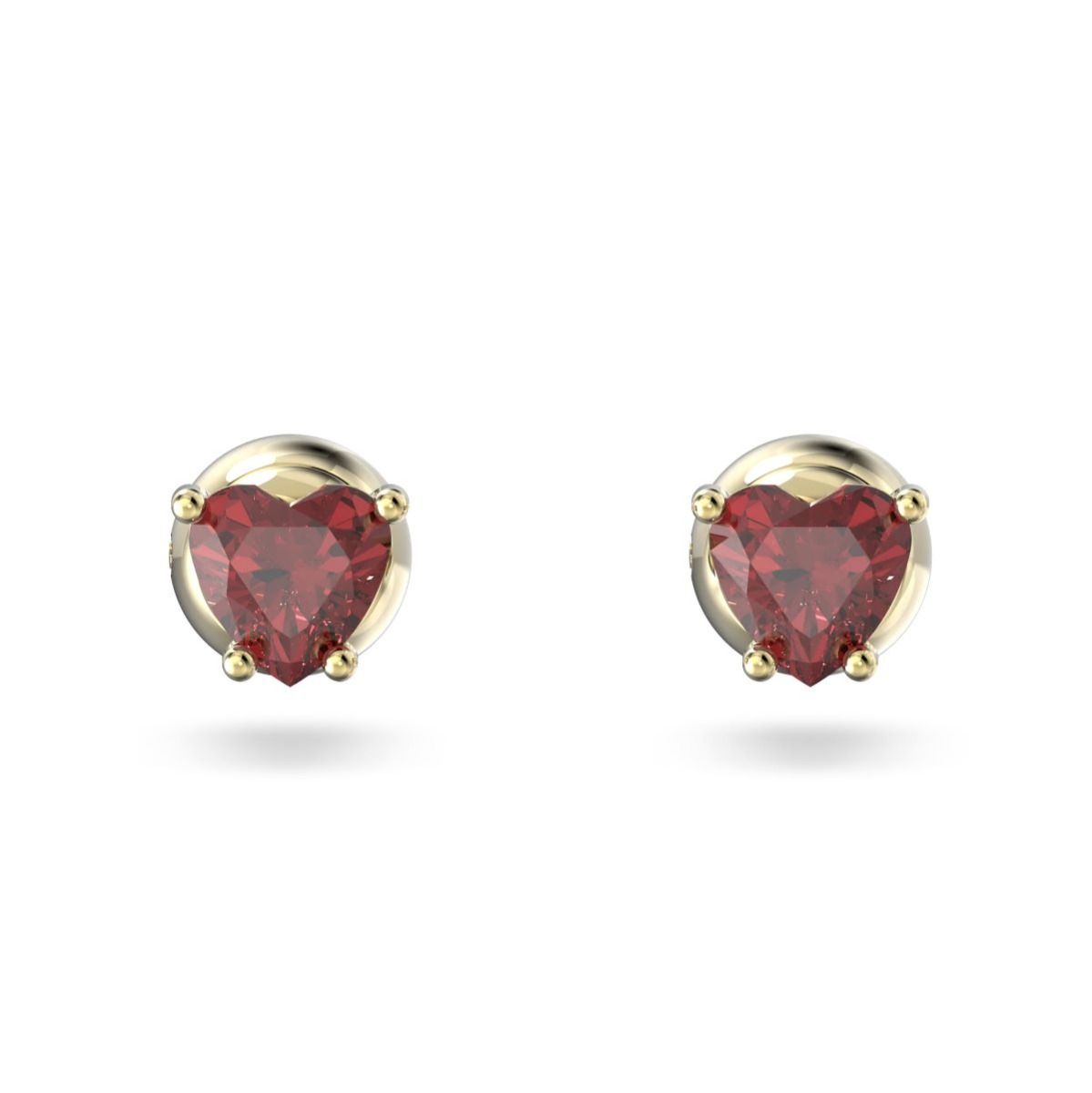Deep red earrings top